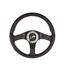 Steering Wheel - Tuner -Black Spoke/Black Leather 350mm - RX2452 - MOMO - 1